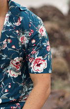 Load image into Gallery viewer, Teal Floral Print Shirt
