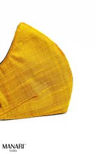 Load image into Gallery viewer, &quot;Deep Yellow Raw Silk&quot; Women&#39;s Mask
