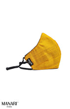 Load image into Gallery viewer, &quot;Deep Yellow Raw Silk&quot; Women&#39;s Mask
