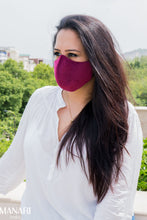 Load image into Gallery viewer, &quot;Wine Velvet&quot; Unisex Eagle Fit Mask

