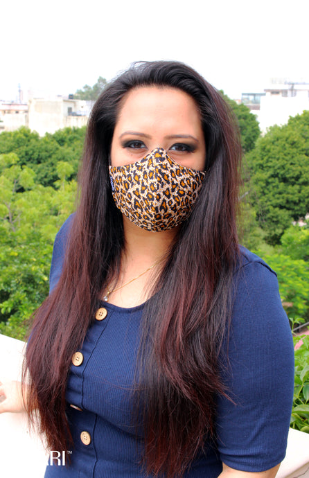 leopard print mask for women