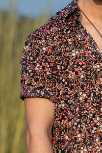 Black Floral Shirt