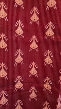 Load image into Gallery viewer, Maroon Slim Fit Block Print Kurta
