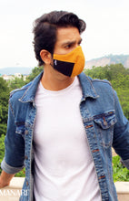 Load image into Gallery viewer, &quot;Mustard Cutout&quot; Men&#39;s Mask
