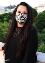 Load image into Gallery viewer, &quot;Zebra Print&quot; Women&#39;s Mask
