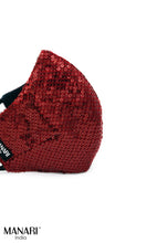 Load image into Gallery viewer, &quot;Ruby Sequin&quot; Women&#39;s Mask
