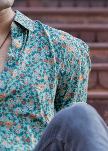 Mint Floral Shirt