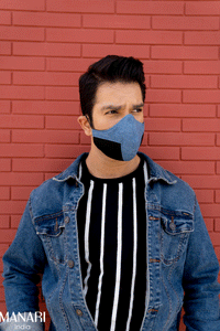 denim mask for men