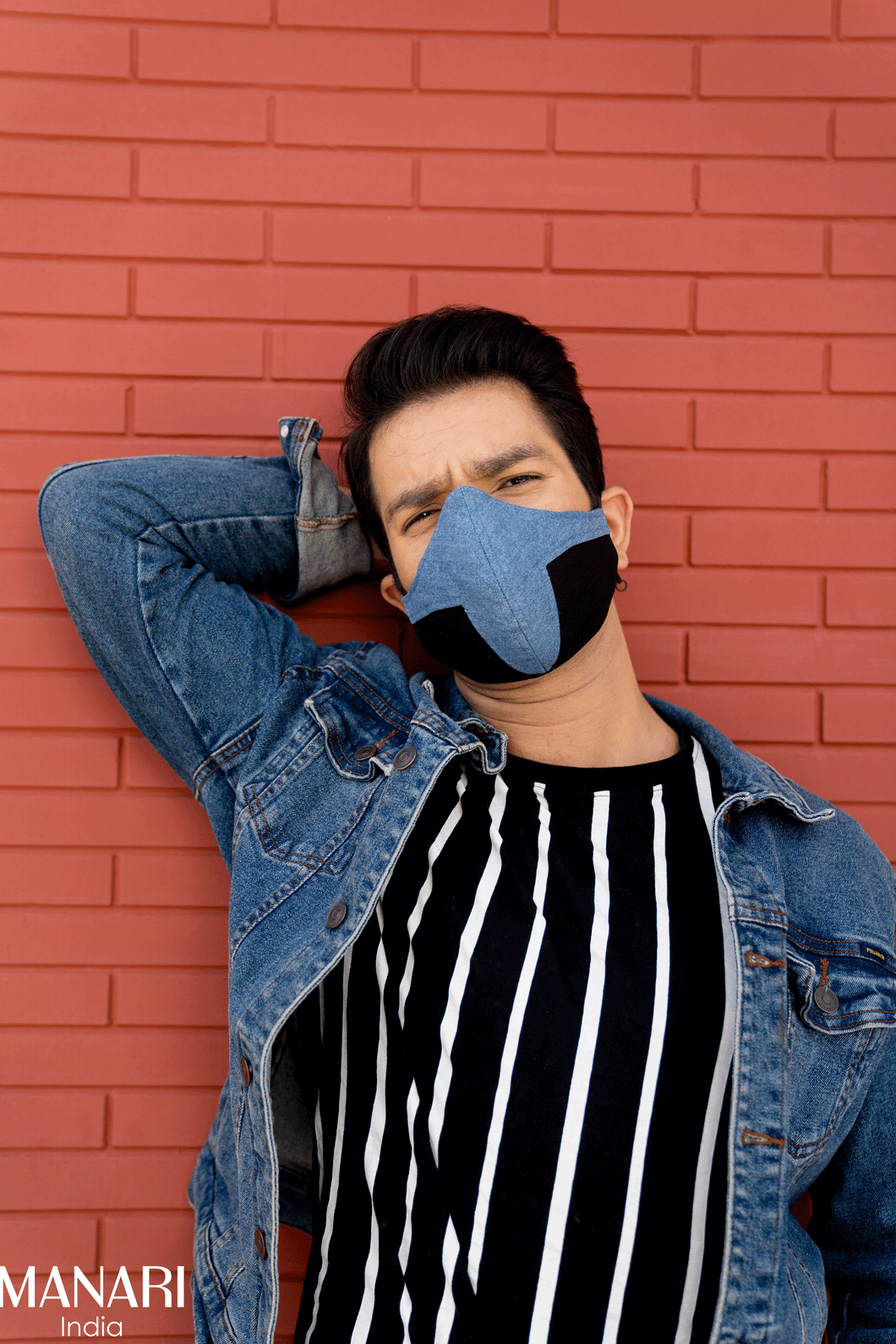 denim mask for men