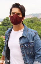 Load image into Gallery viewer, &quot;Dark Maroon&quot; Unisex Mask
